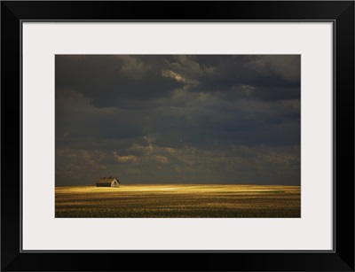 An Old Barn In A Field, Tofield, Alberta, Canada