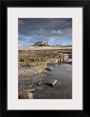 Bamburgh Castle In The Distance, Bamburgh, Northumberland, England