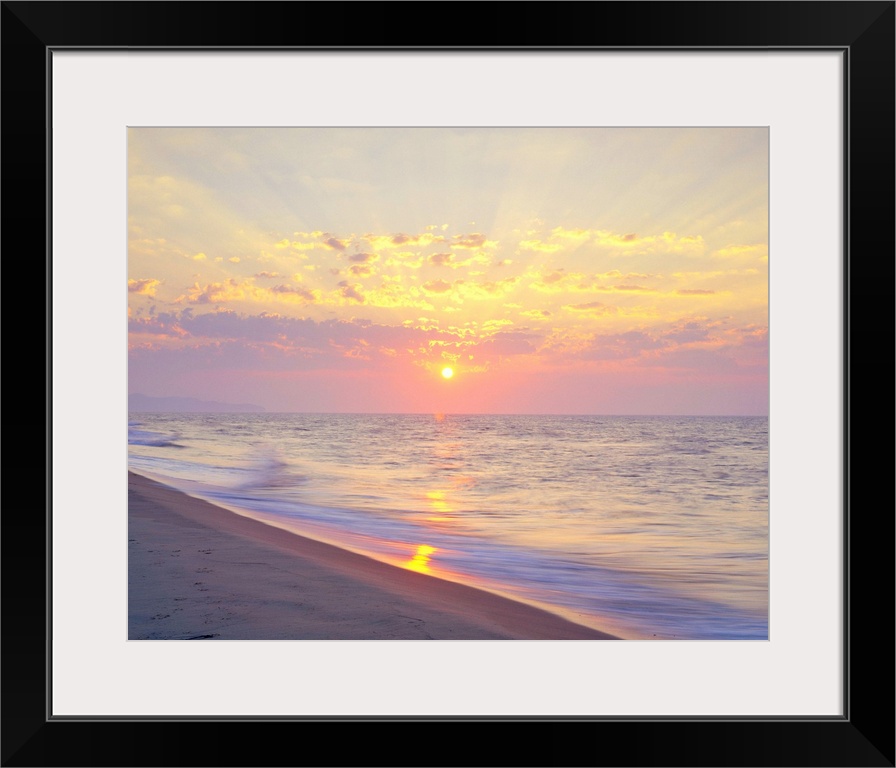 Beach At Sunrise, Iles-De-La-Madeleine, Quebec