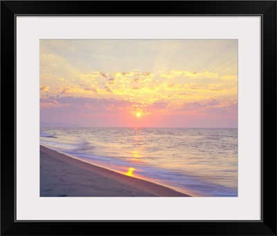 Beach At Sunrise, Iles-De-La-Madeleine, Quebec