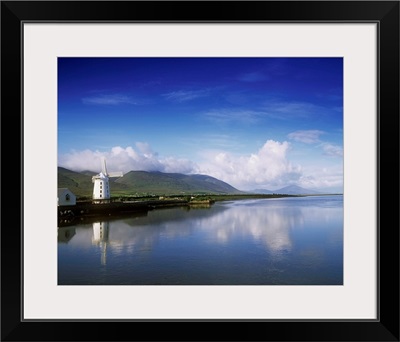 Blennerville Windmill Reflected In River, Tralee, County Kerry, Republic Of Ireland