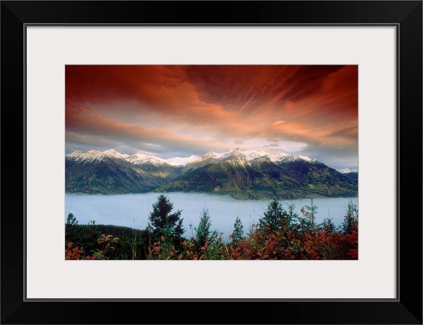 Dawn, Fog Fernie, Lizard Range, Rockies, British Columbia, Canada