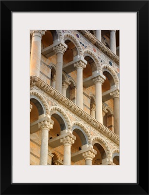 Detailed Close-Up Of Piazza Del Miracoli Pisa (The Leaning Tower Of Pisa) Tuscany Italy