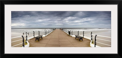 Dock With Benches, Saltburn, England