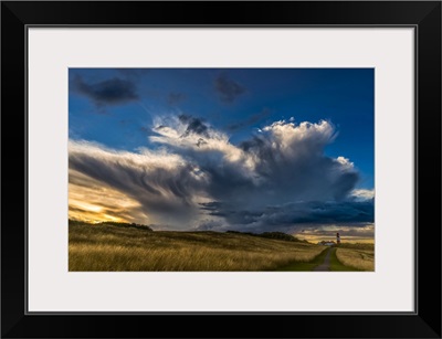 Dramatic Cloud Formation Over Souter Lighthouse, South Shields, Tyne And Wear, England