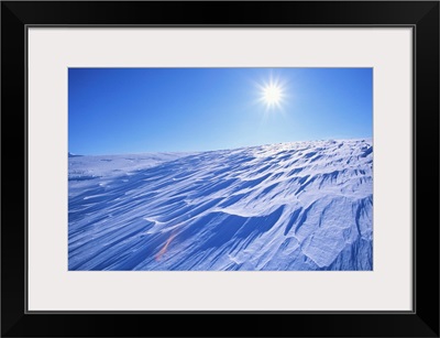 Drifted Snow In Kenai Icefields, Kenai Peninsula, Alaska