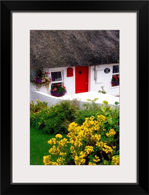 Dunmore East Harbour, County Waterford, Ireland; Thatched Cottage