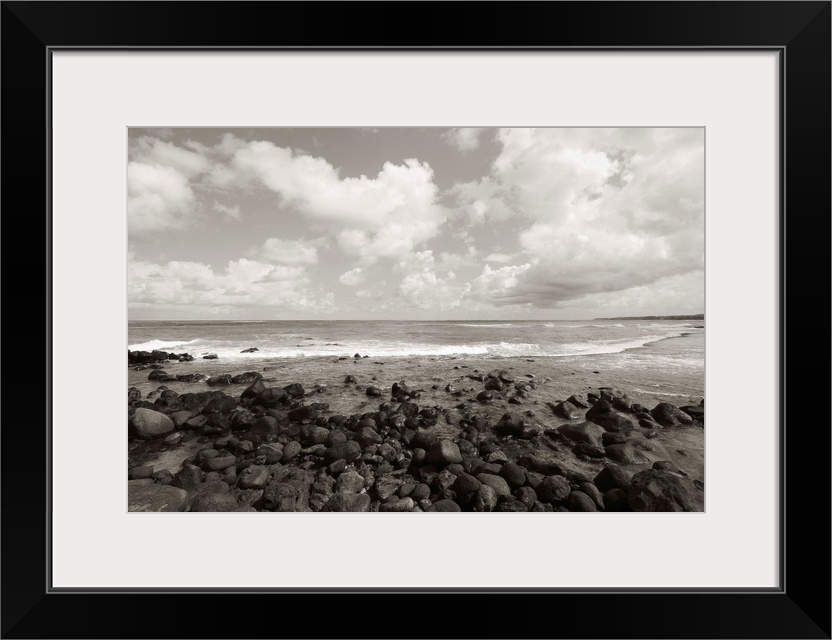 Hawaii, Maui, Spreckelsville, Rocky Shoreline And Ocean