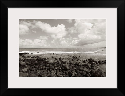 Hawaii, Maui, Spreckelsville, Rocky Shoreline And Ocean