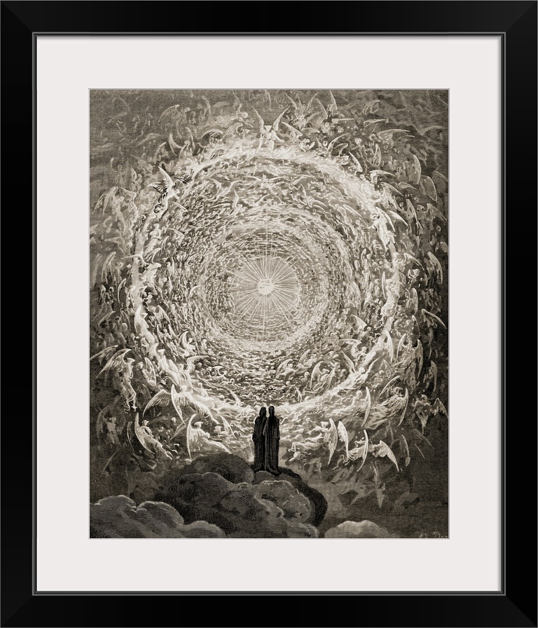 Illustration For Paradiso By Dante Alighieri Canto, XXXI, Lines 1 To 3, By Gustave Dore, 1832-1883, French Artist And Illu...