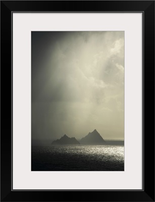 Islands In A Rain Shower, Skellig Islands, County Kerry, Ireland