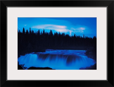 Lightning Over Pisew Falls, Manitoba, Canada