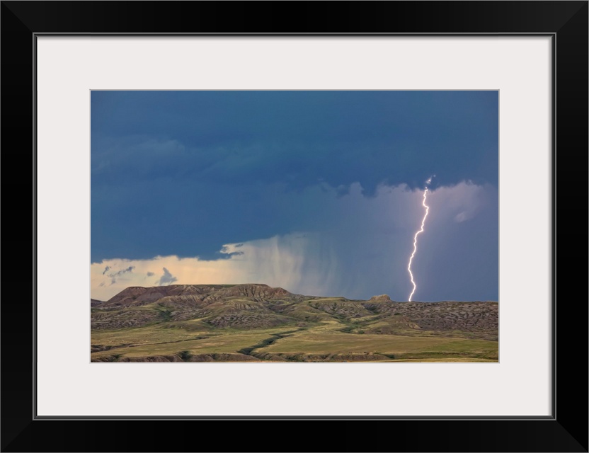 Lightning Striking Over 70 Mile Butte, Saskatchewan, Canada