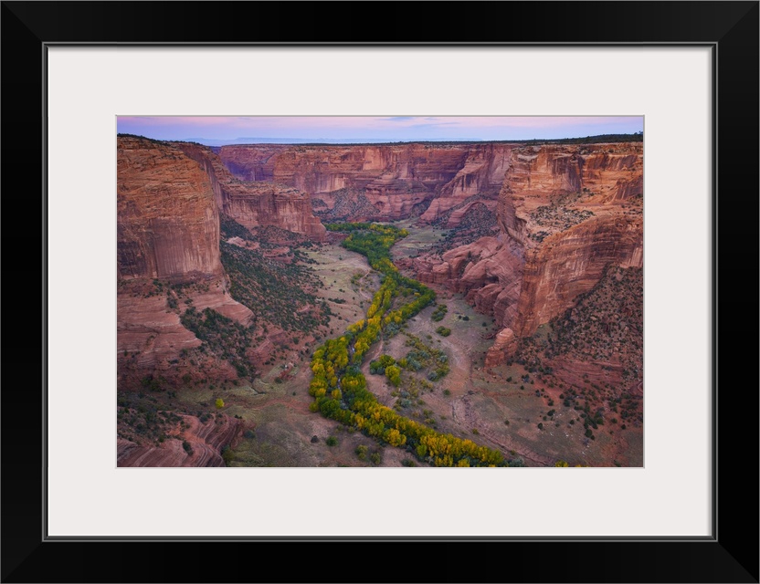 Looking West From Spider Rock Overlook In Canyon De Chelly National Monument, Arizona