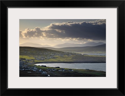 Morning Light Over A Village, Dooagh, Achill Island, County Mayo, Ireland