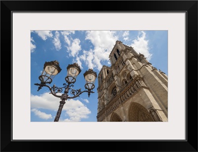 Notre Dame Cathedral Facade In Paris