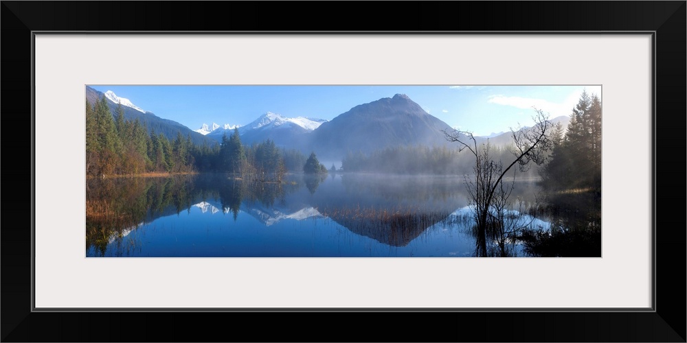 Panoramic View Of Mendenhall Lake, Tongass National Forest, Southeast Alaska