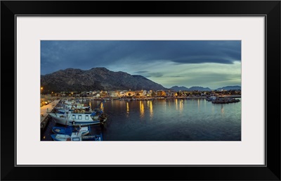 Panoramic View Of The Harbour At Twilight