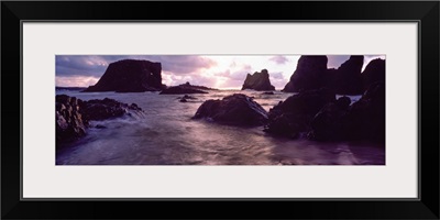 Rocks In The Sea At Sunset, Whiterocks, Co Antrim, Ireland