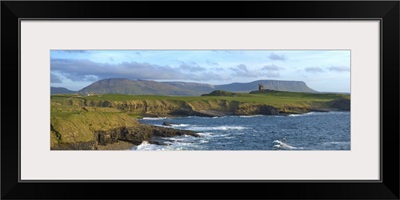 Rugged Coastline with Classiebawn Castle, Mullaghmore, County Sligo, Ireland