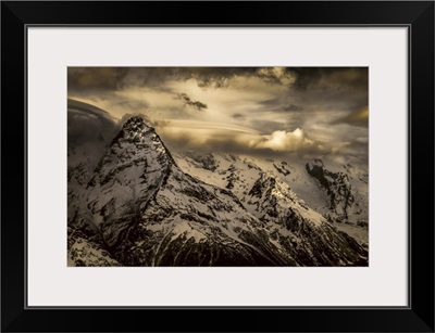 Snow-Covered Caucasus Mountains, Karachaevo-Cherkesskaya Republic, Russia