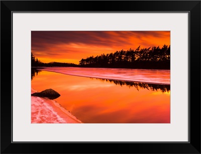 Spring Thaw Sunset, Rocky Lake, Nova Scotia, Canada