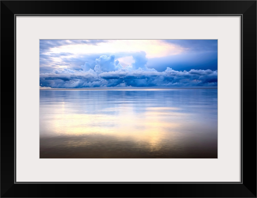 Storm Clouds And Lake Winnipeg At Sunrise, Gimli, Manitoba, Canada