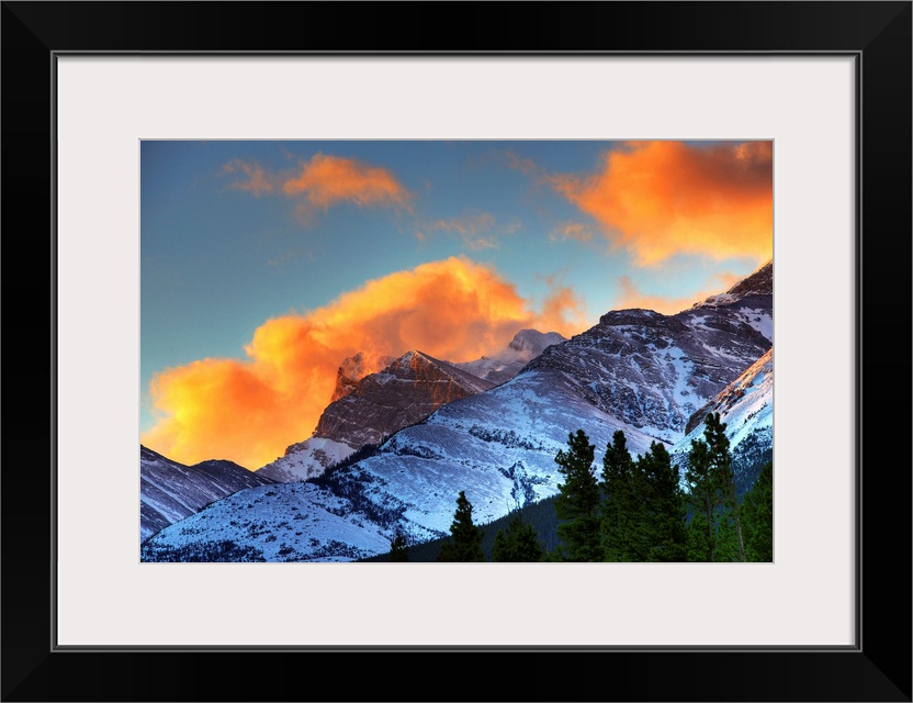 Sunrise Over Crowsnest Pass, Border Of British Columbia And Alberta, Canada