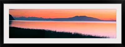 Sunset Over Mount Susitna Sleeping Lady Across Knik Arm, Southcentral Alaska