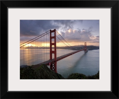 The Golden Gate Bridge In San Francisco At Sunrise