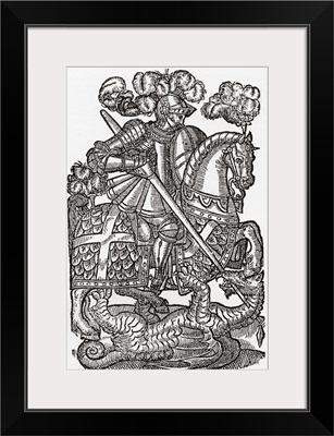 The Red Cross Knight, St. George And The Dragon, From Faerie Queen