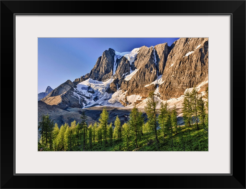 The Morning Sun Over The Rockwall Cliff And Tumbling Glacier In Kootenay National Park; British Columbia Canada