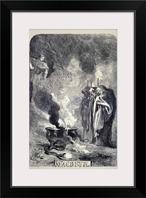 Title Page For 'Macbeth', Illustrated By Sir John Gilbert