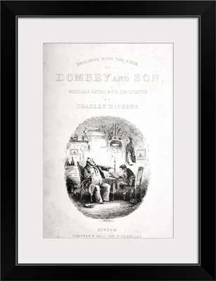 Title Page Illustration From The Novel Dombey And Son