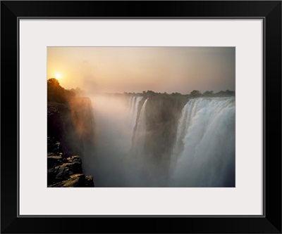 Victoria Falls At Dusk; Zimbabwe