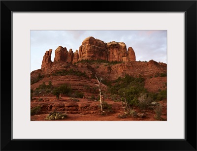 View Of Towering Sandstone Butte, Sedona, Arizona