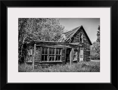 Weathered Wooden Farmstead In The Country, Winnipeg, Manitoba, Canada