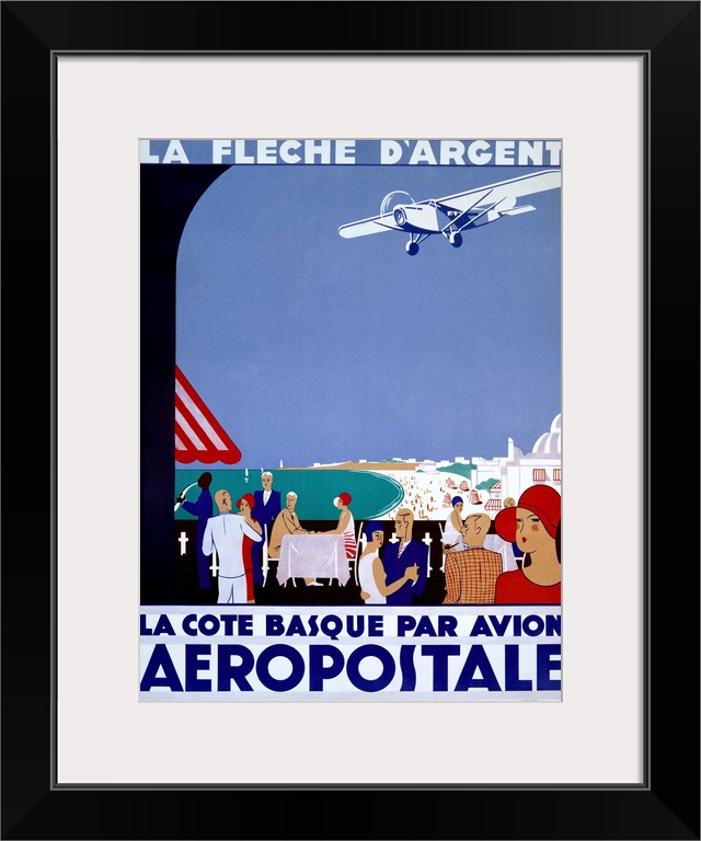 Aeropostale, La Fleche DArgent, Vintage Poster