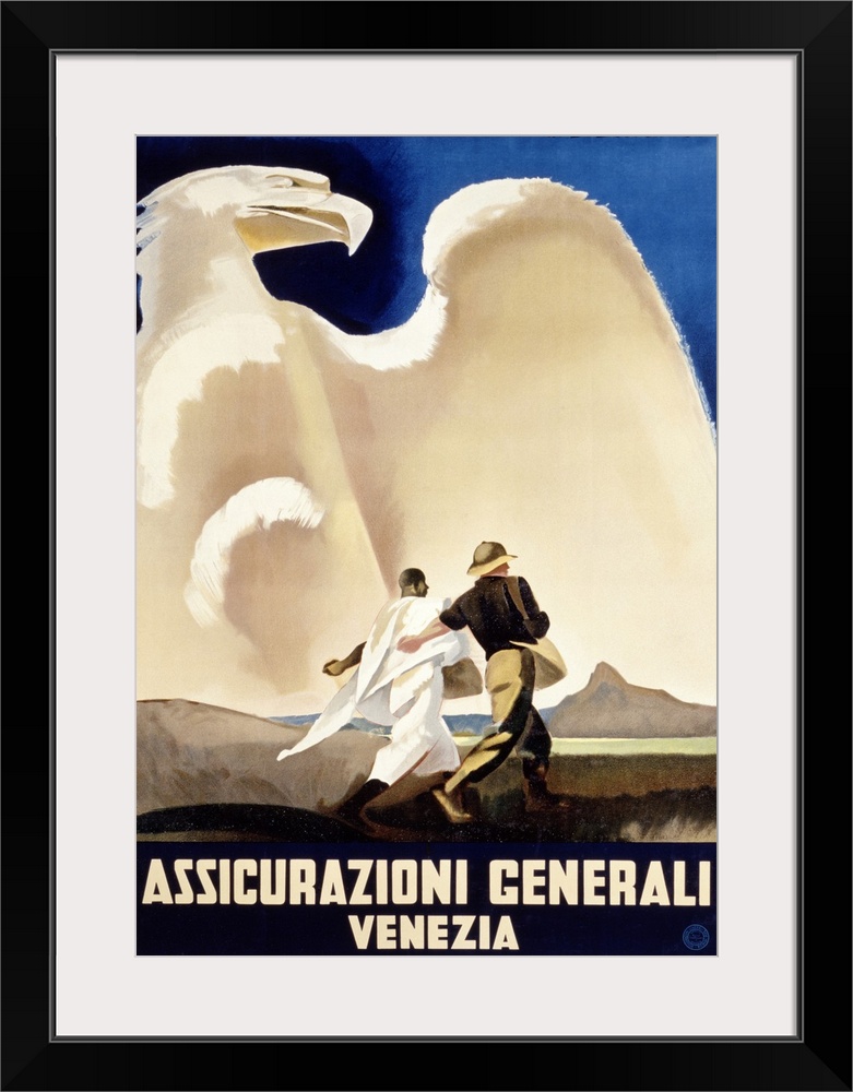 Assicurazioni Generali Venezia, 1936 , Vintage Poster