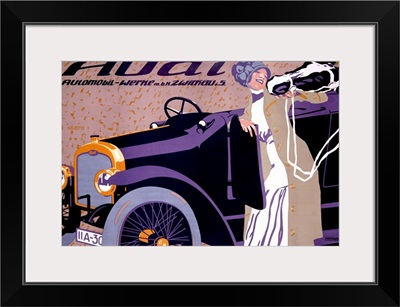 Audi, Automobile, Vintage Poster, by Witzel