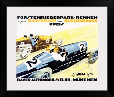 Bayer Auto Club Roadster, Vintage Poster, by Julius U. Engelhard