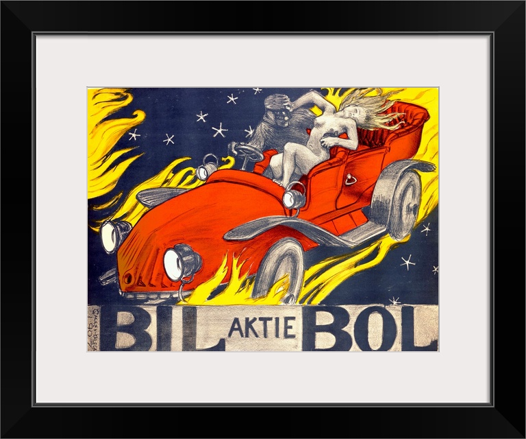 Bil Bol, Vintage Poster, by Akseli Gallen Kallela