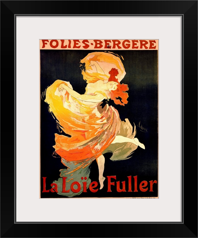 Cabaret Folies Bergere- La Loie Fuller Vintage Advertising Poster