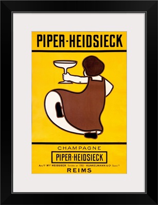 Champagne, Piper Heidsieck, Vintage Poster