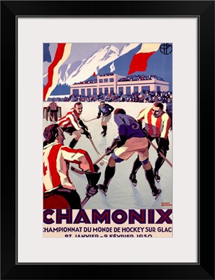 Championnat Du Monde De Hockey, Vintage Poster, by Roger Broders