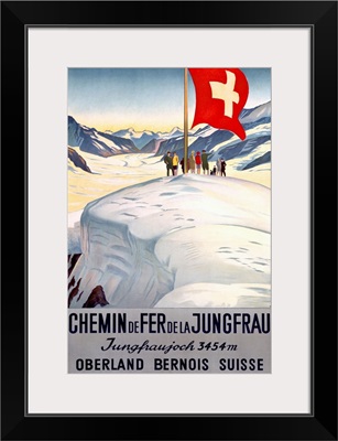 Chemin de Fer de la Jungfrau, Vintage Poster, by Emil Cardinaux