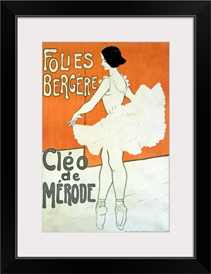 Cleo de Merode, Folies Bergere, Vintage Poster