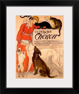 Clinique, Cheron, Veterinaire, Theophile Alexandre Steinlen, Vintage Poster