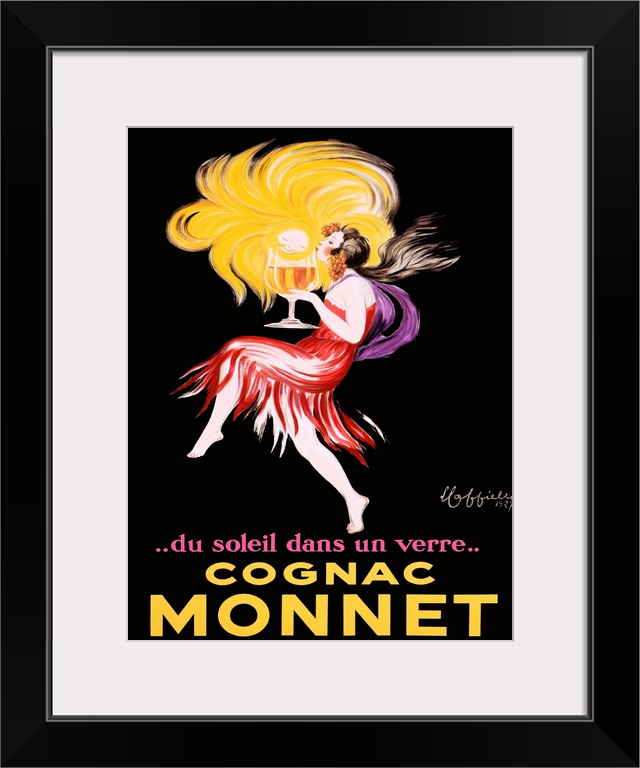 Cognac Monnet Vintage Advertising Poster