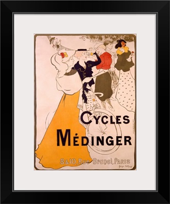 Cucles Medinger, Vintage Poster, by Georges alfred Bottini